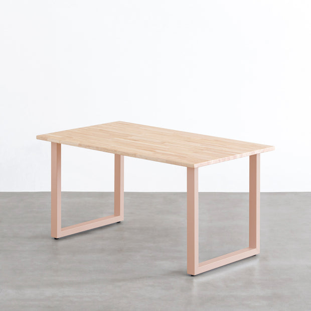 THE TABLE / ラバーウッド ナチュラル × Colored Steel 全8色 NATURE 