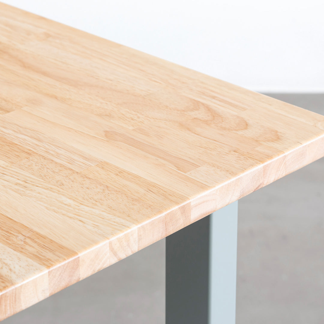 THE TABLE / ラバーウッド ナチュラル × Colored Steel 全8色 NATURE – KANADEMONO