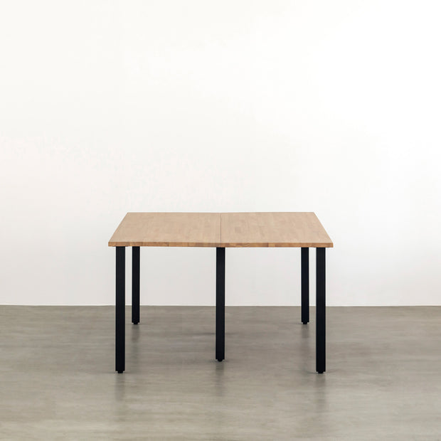 THE TABLE / ラバーウッド アッシュグレー × Black Steel × W150