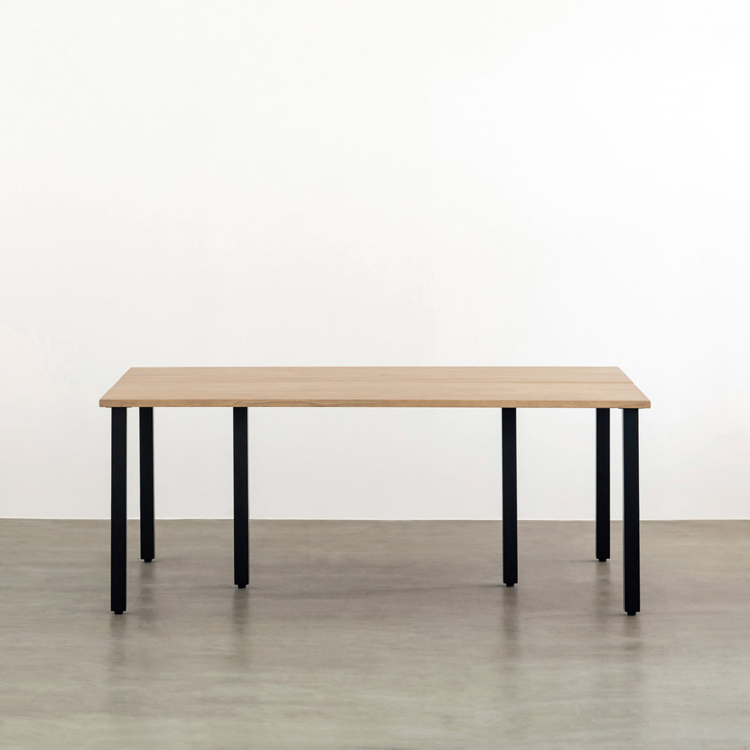 【THE TABLE 】ラバーウッドアッシュグレー ×Black Steel THE TABLE / ラバーウッド アッシュグレー × Black Steel