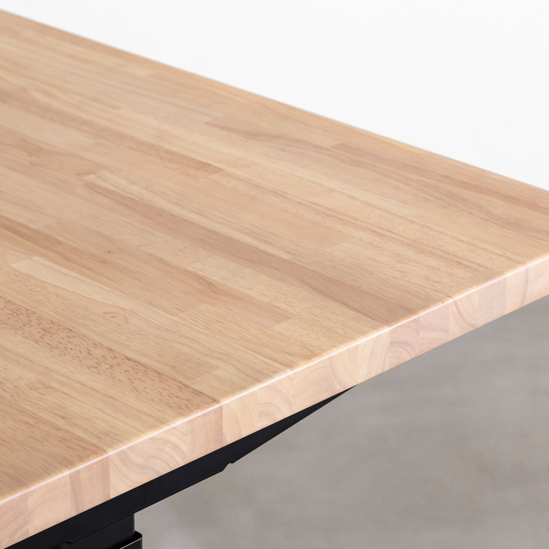 THE TABLE / ラバーウッド アッシュグレー × スマート電動昇降脚 配線