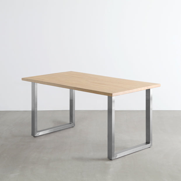 THE TABLE / ラバーウッド アッシュグレー × Stainless – KANADEMONO