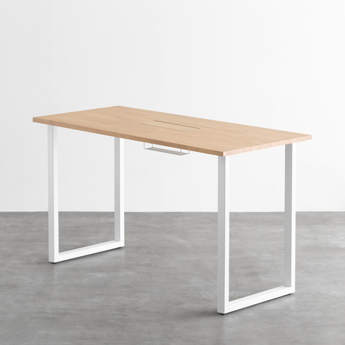 KANADEMONO テーブル ラバーウッド アッシュグレー110cm×60cm THE TABLE / ラバーウッド ブラウン × Black Steel – KANADEMONO