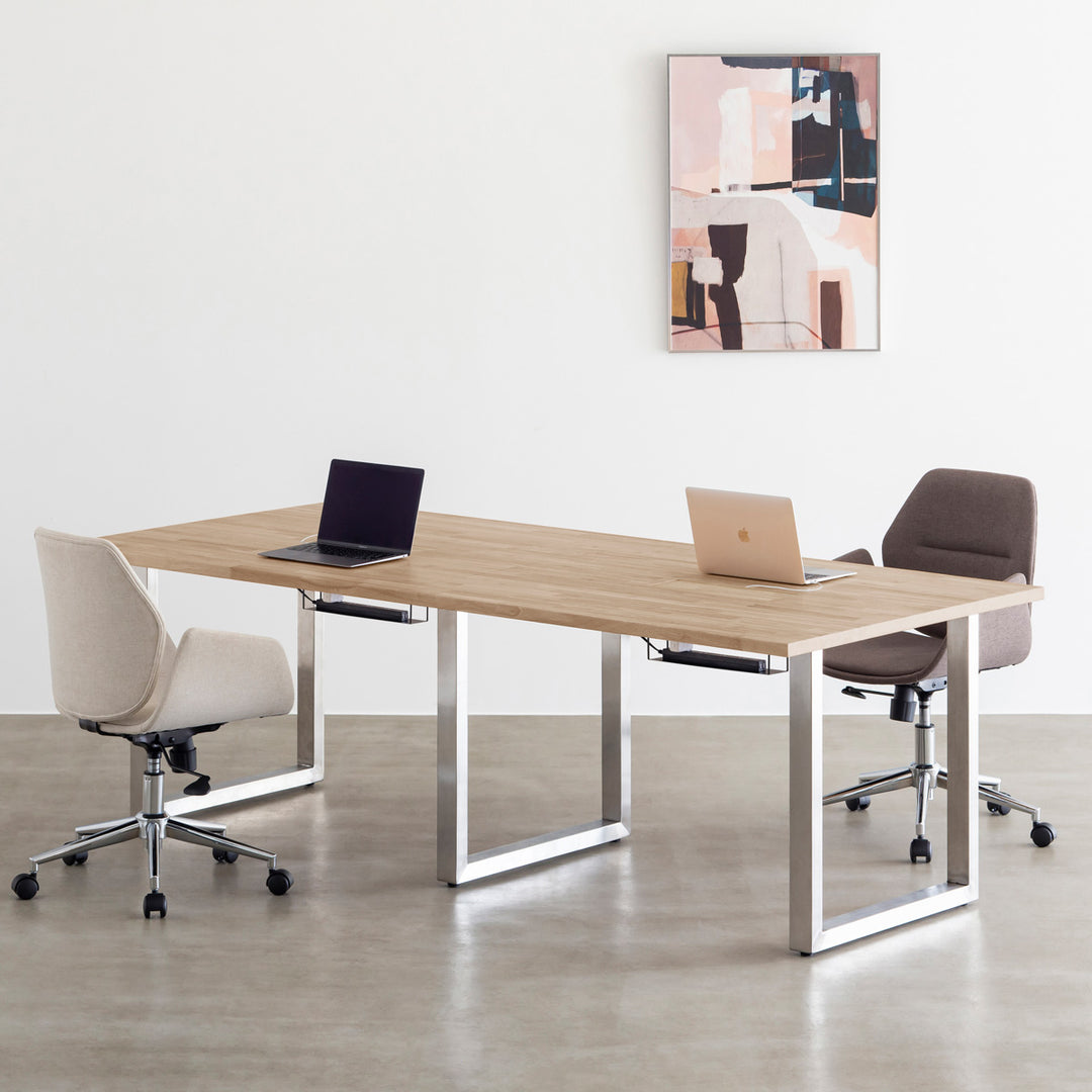 THE TABLE / ラバーウッド アッシュグレー × Stainless × W181 THE TABLE / ラバーウッド アッシュグレー × Stainless × W181