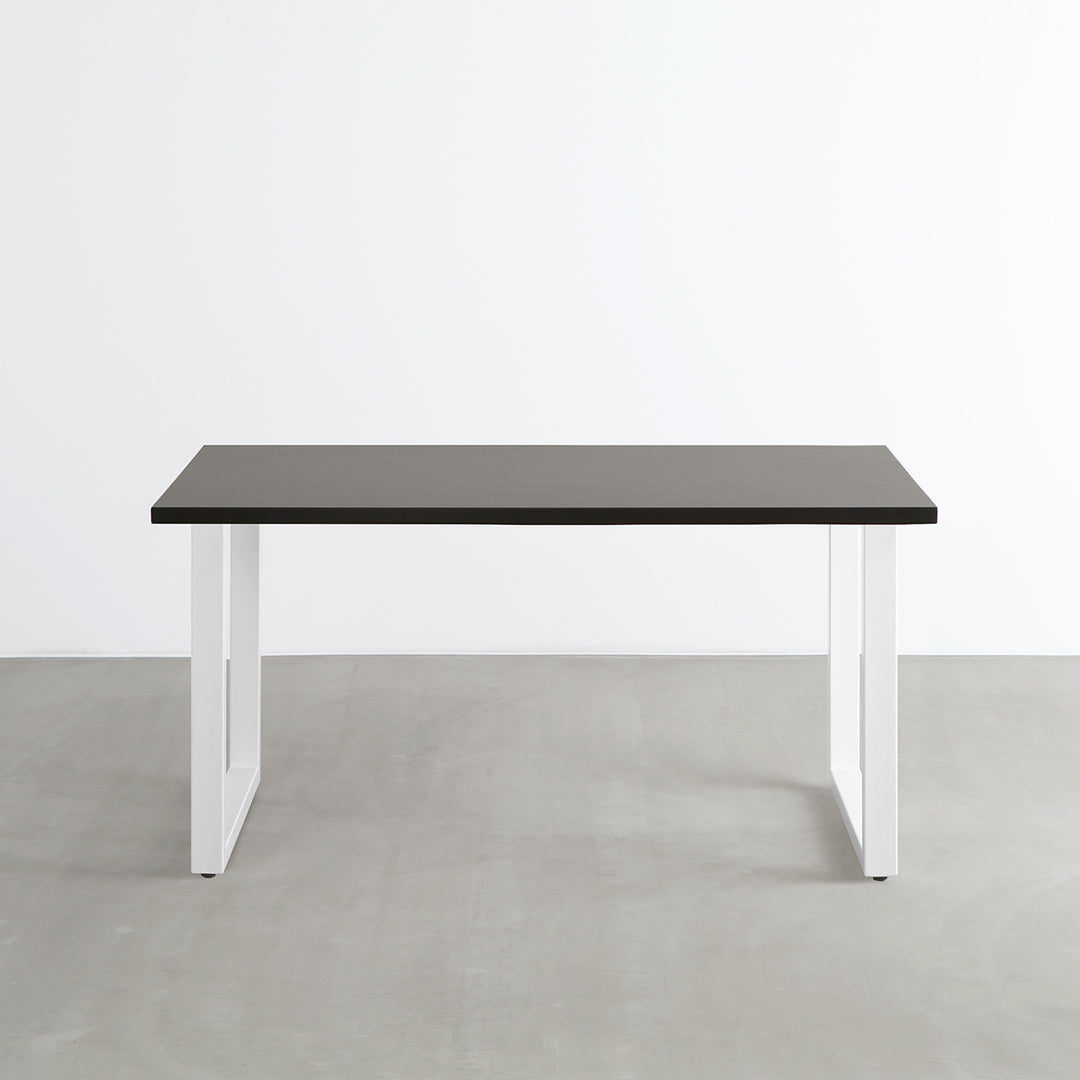 Kanademono THE TABLE ブラックブラウン WhiteSteel THE TABLE / ラバーウッド ブラックブラウン × White Steel