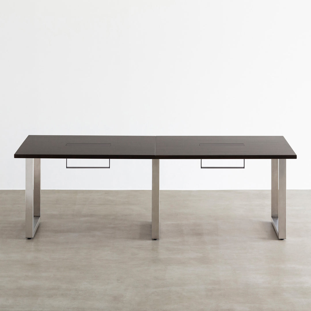 THE TABLE / ラバーウッド ブラックブラウン × Stainless × W181