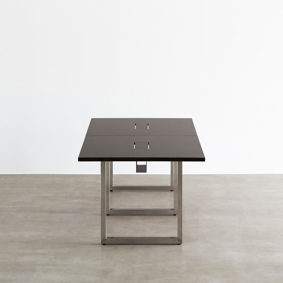 THE TABLE / ラバーウッド ブラックブラウン × Stainless × W181