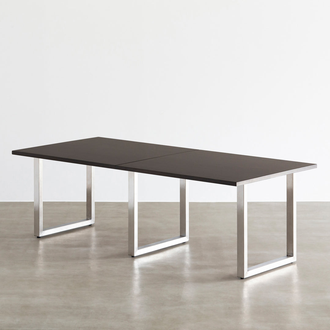 THE TABLE / ラバーウッド ブラックブラウン × Stainless THE TABLE / ラバーウッド ブラックブラウン × Stainless × W181