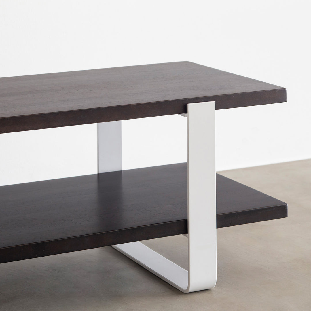 THE TV BOARD / LOW TABLE ラバーウッド ブラックブラウン