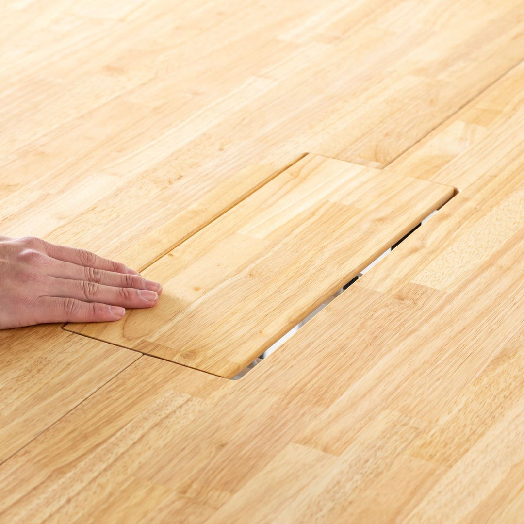 THE TABLE / ラバーウッド ナチュラル × Tube T - Black Steel × W100