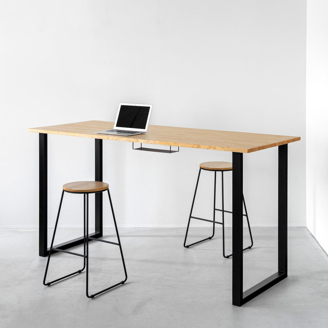 THE TABLE / スタンディングデスク × ラバーウッド ナチュラル × Black