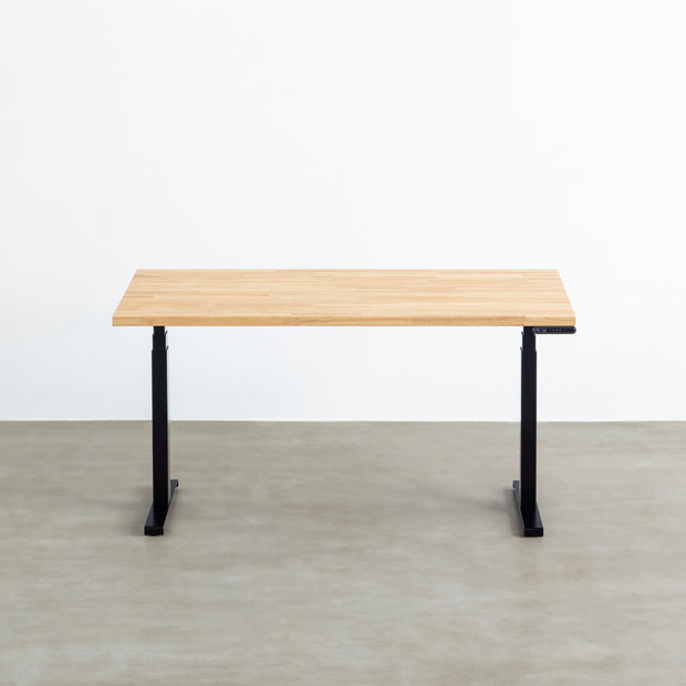 THE TABLE / ラバーウッド ナチュラル × スマート電動昇降脚