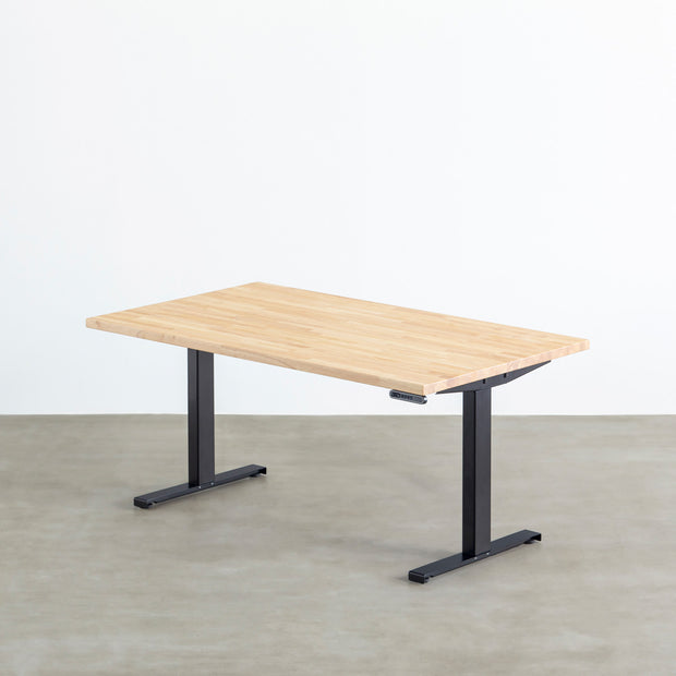 THE TABLE / ラバーウッド ナチュラル × スマート電動昇降脚