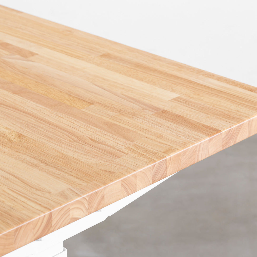THE TABLE / ラバーウッド ナチュラル × スマート電動昇降脚 配線