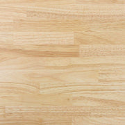 KANADEMONOのラバーウッドナチュラルの棚板とホワイトのアイアン脚を組み合わせたシェルフ（天板・クローズアップ）