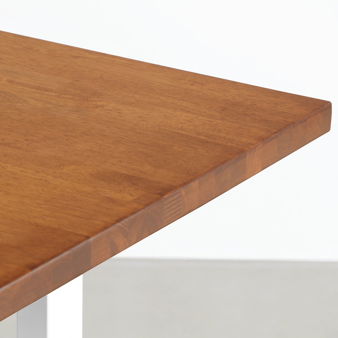THE TABLE / ラバーウッド ブラウン × Stainless KanademonoRubberwoodTeakBrownT