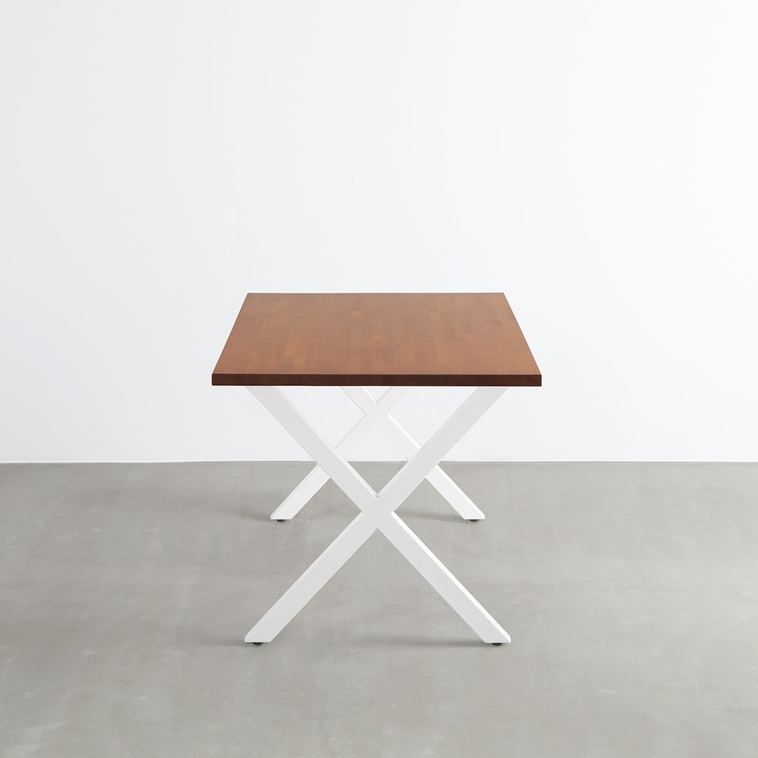 THE TABLE / ラバーウッド ブラウン × White Steel – KANADEMONO