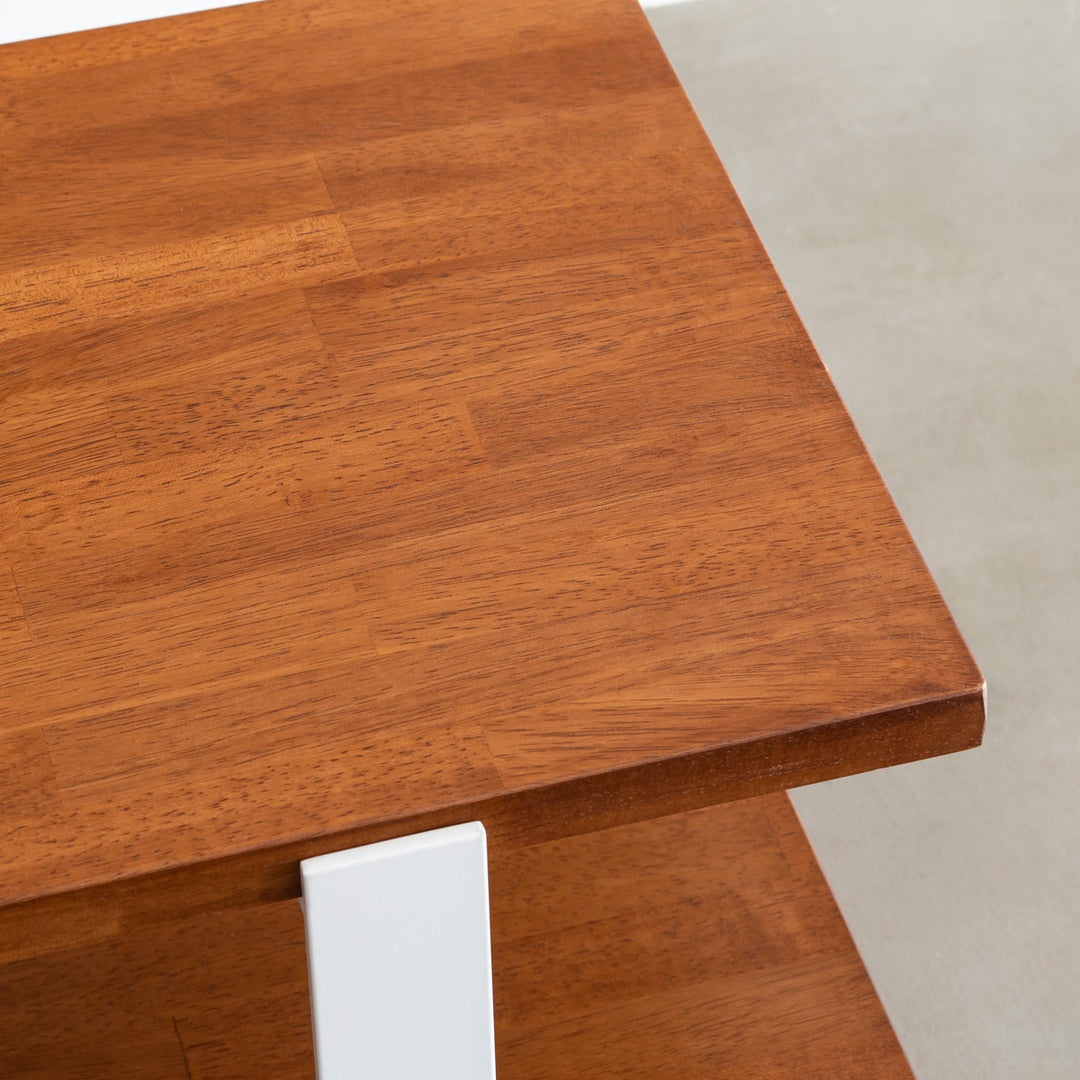 【Kanademono】THE TV BOARD / LOW TABLE THE TV BOARD / LOW TABLE ラバーウッド ブラウン × Stainless