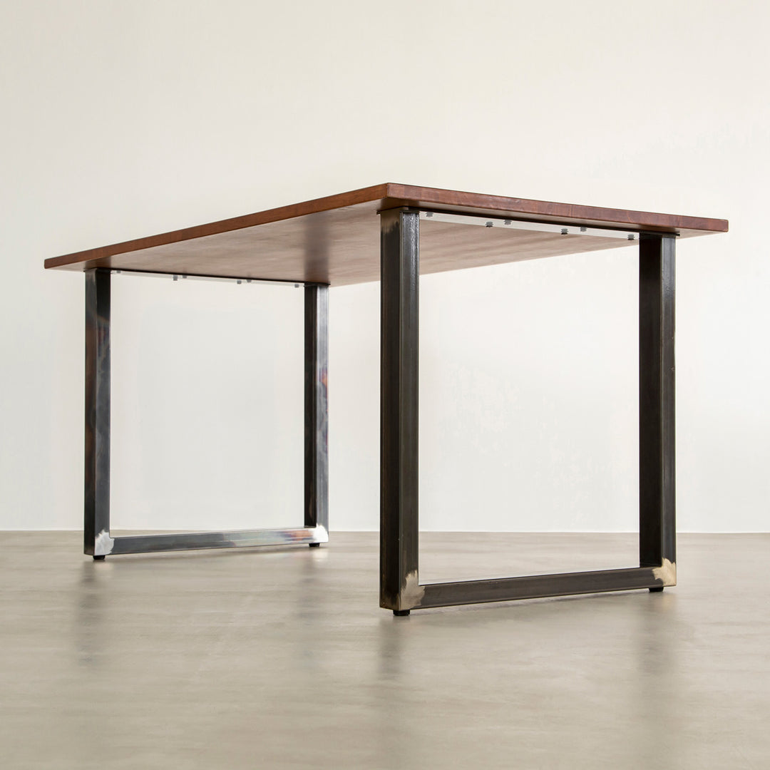 THE TABLE / ラバーウッド ナチュラル × White Steel ワイヤー