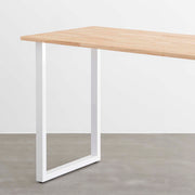 THE TABLE / スタンディングデスク × ラバーウッド ナチュラル × White 