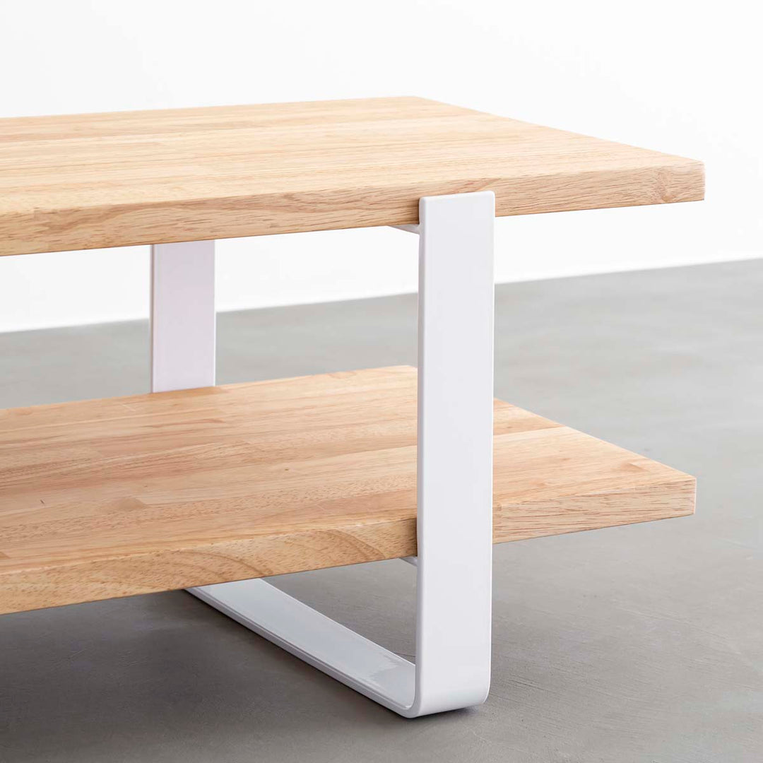 THE TV BOARD / LOW TABLE ラバーウッド ナチュラル × Black