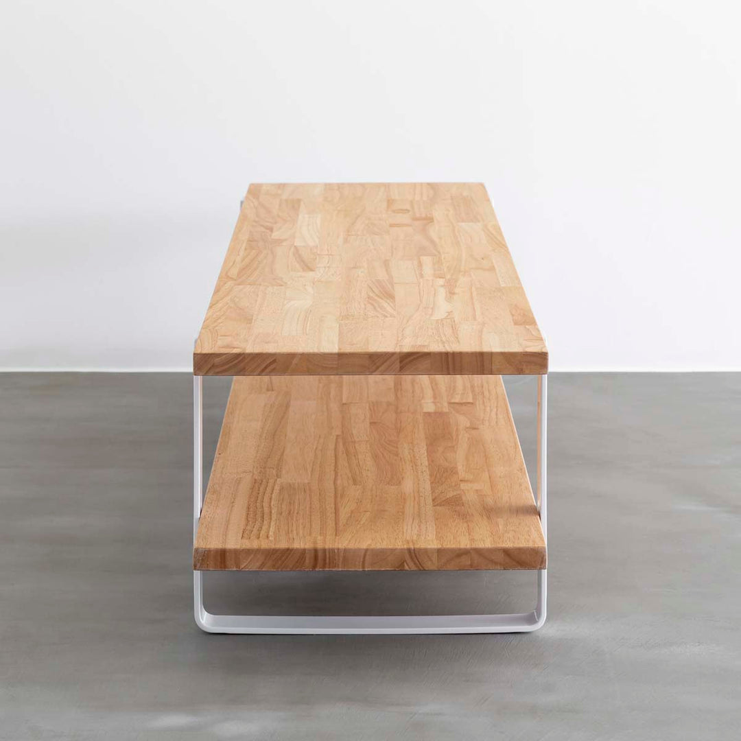 THE TV BOARD / LOW TABLE ラバーウッド ナチュラル × White THE TV BOARD / LOW TABLE ラバーウッド ナチュラル × White