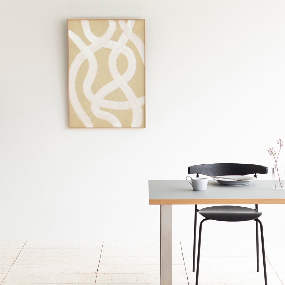 ALUMI Art Frame 暮らしにアートを Yellow Beige + Line Simple