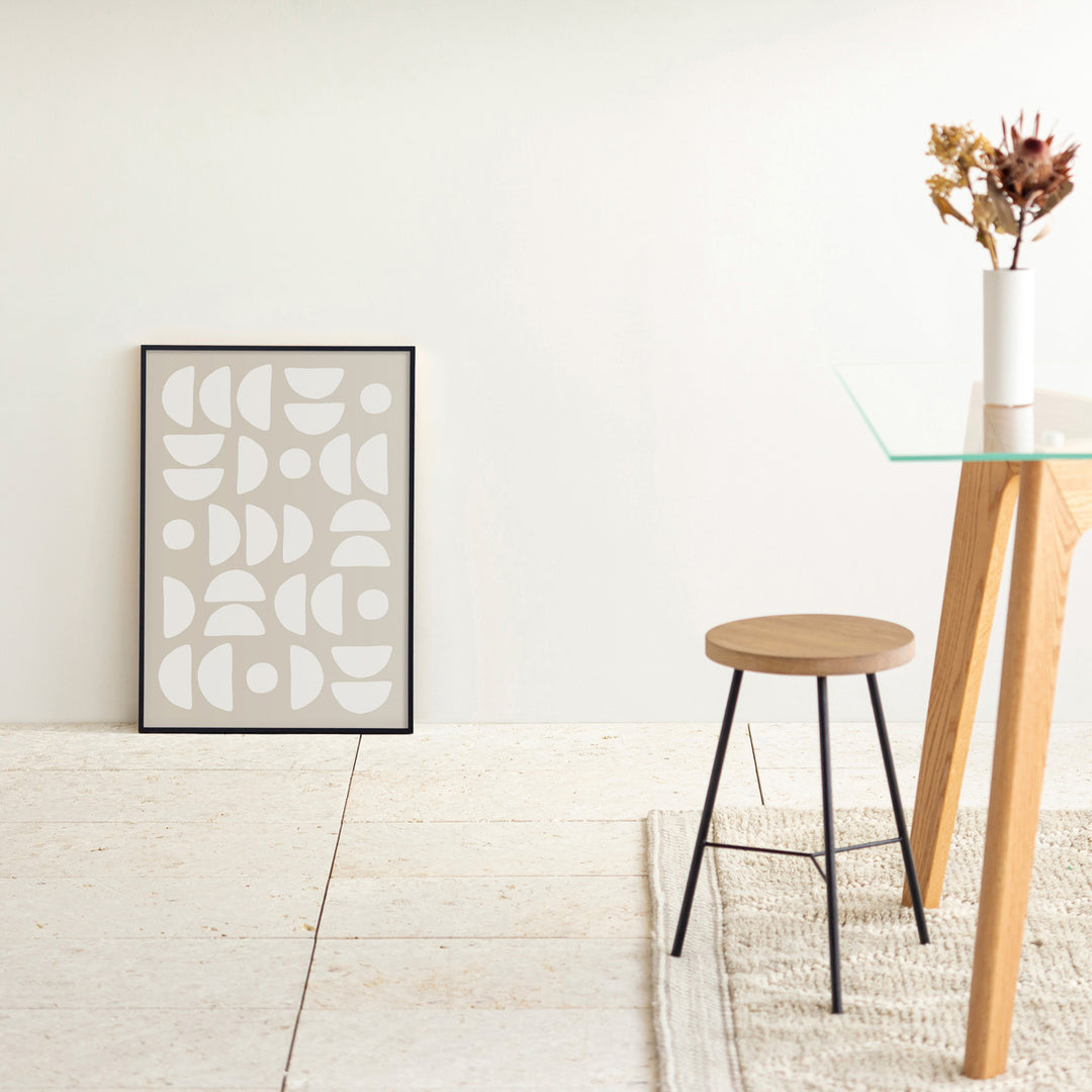 超美品 KANADEMONO ALUMI Art Frame アート2枚セット ALUMI Art Frame 暮らしにアートを Beige × Moon Simple Natural