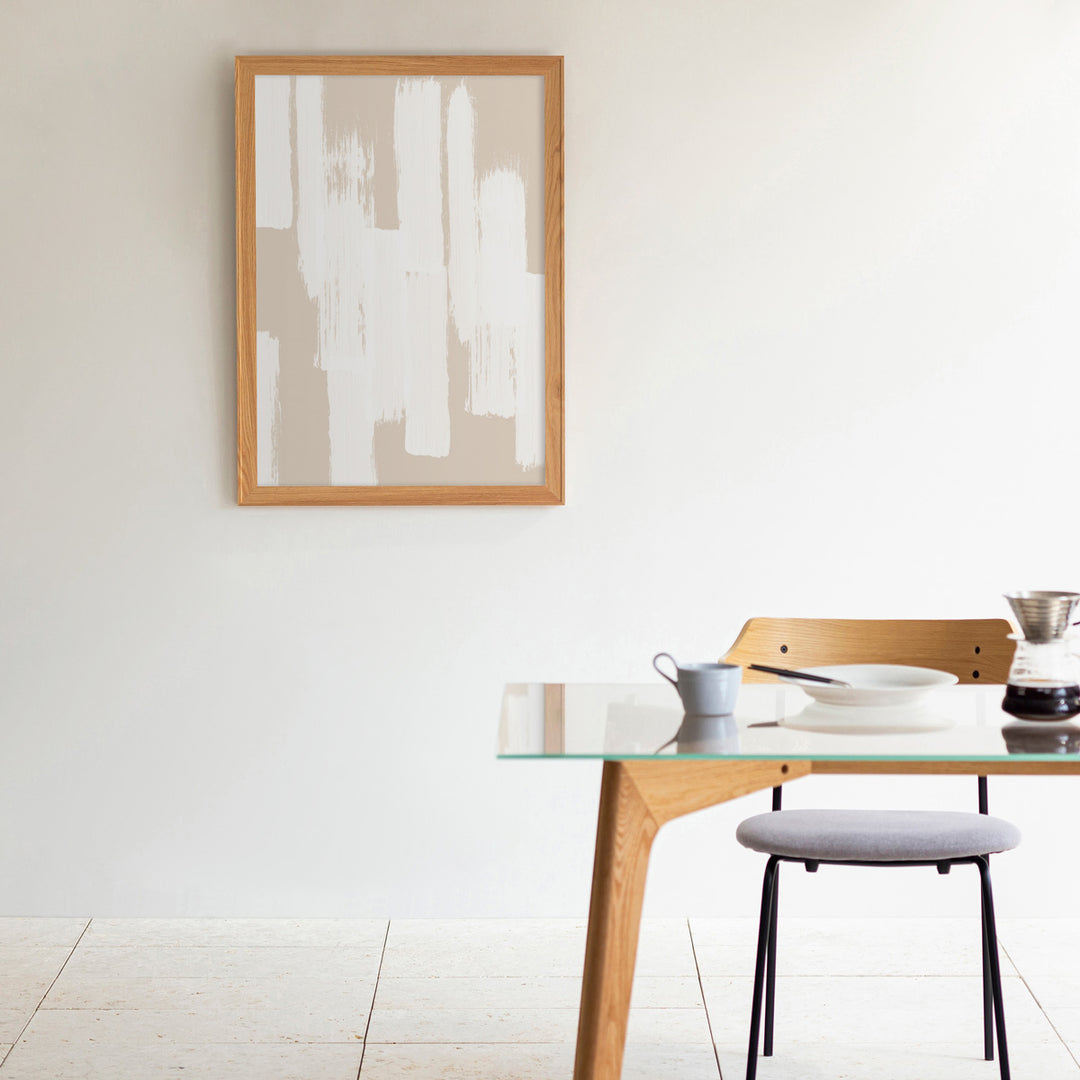 OAK Art Frame 暮らしにアートを Beige ＋ White Brush Simple