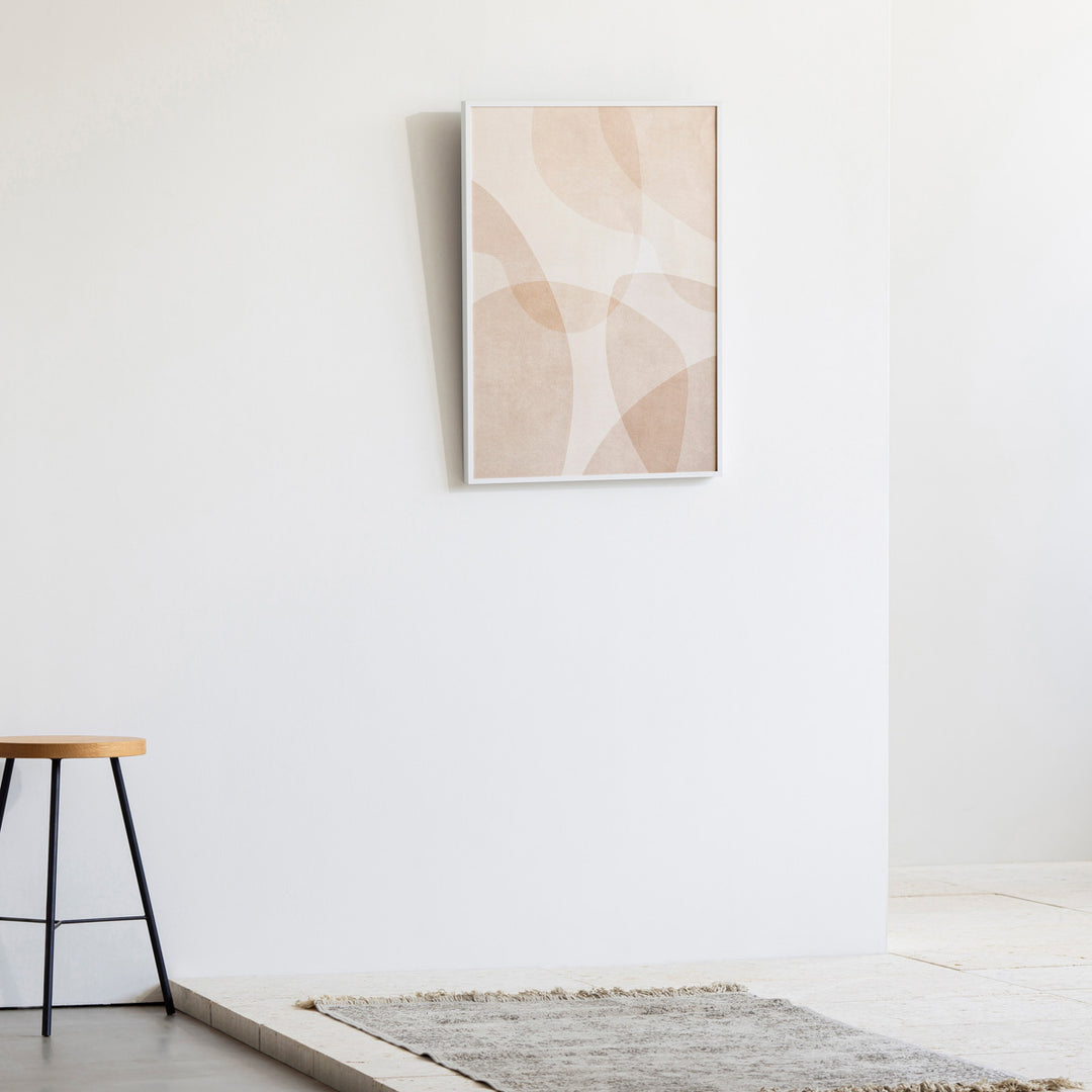 kanademono ALUMI　Art Frame Brown ＋ Black ALUMI Art Frame 暮らしにアートを Yellow Beige + Line Simple