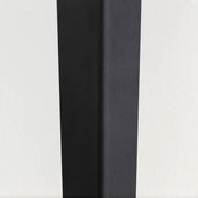 KANADEMONOのブラックチェリー天板とマットブラックのソリッドピン鉄脚を組み合わせたシンプルモダンなテーブル（鉄脚）