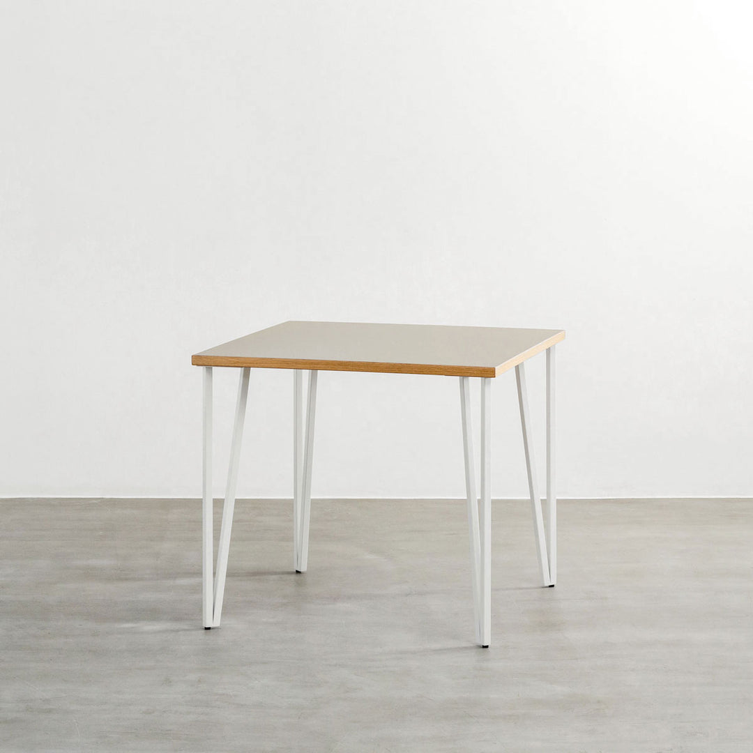 THE LEGS / トライアングル Straight × White Steel / 4本セット