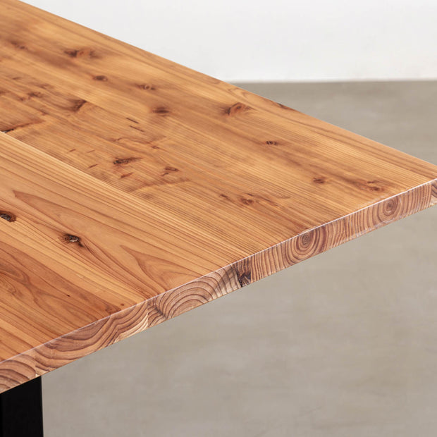 【送料込】かなでもの　KANADEMONO  デスク　杉無垢材テーブル足の巾8cm