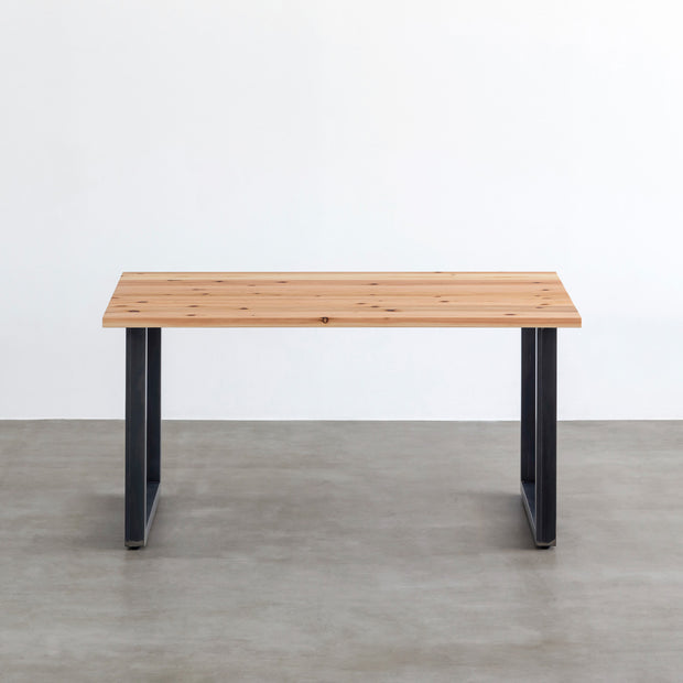 THE TABLE / 無垢 杉 × Black Steel（クリア塗装） – KANADEMONO