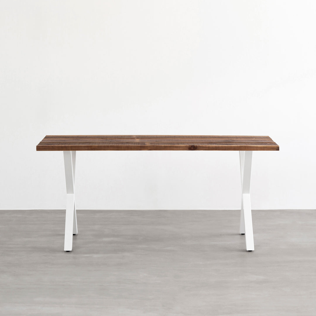 THE TABLE / 無垢 杉 ヴィンテージスタイル × White Steel