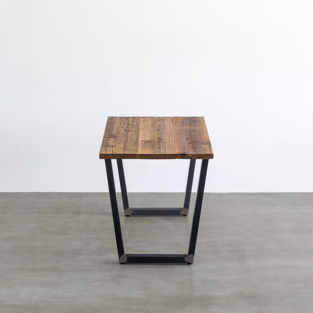THE TABLE / 無垢 杉 ヴィンテージスタイル × Black Steel（クリア塗装） – KANADEMONO