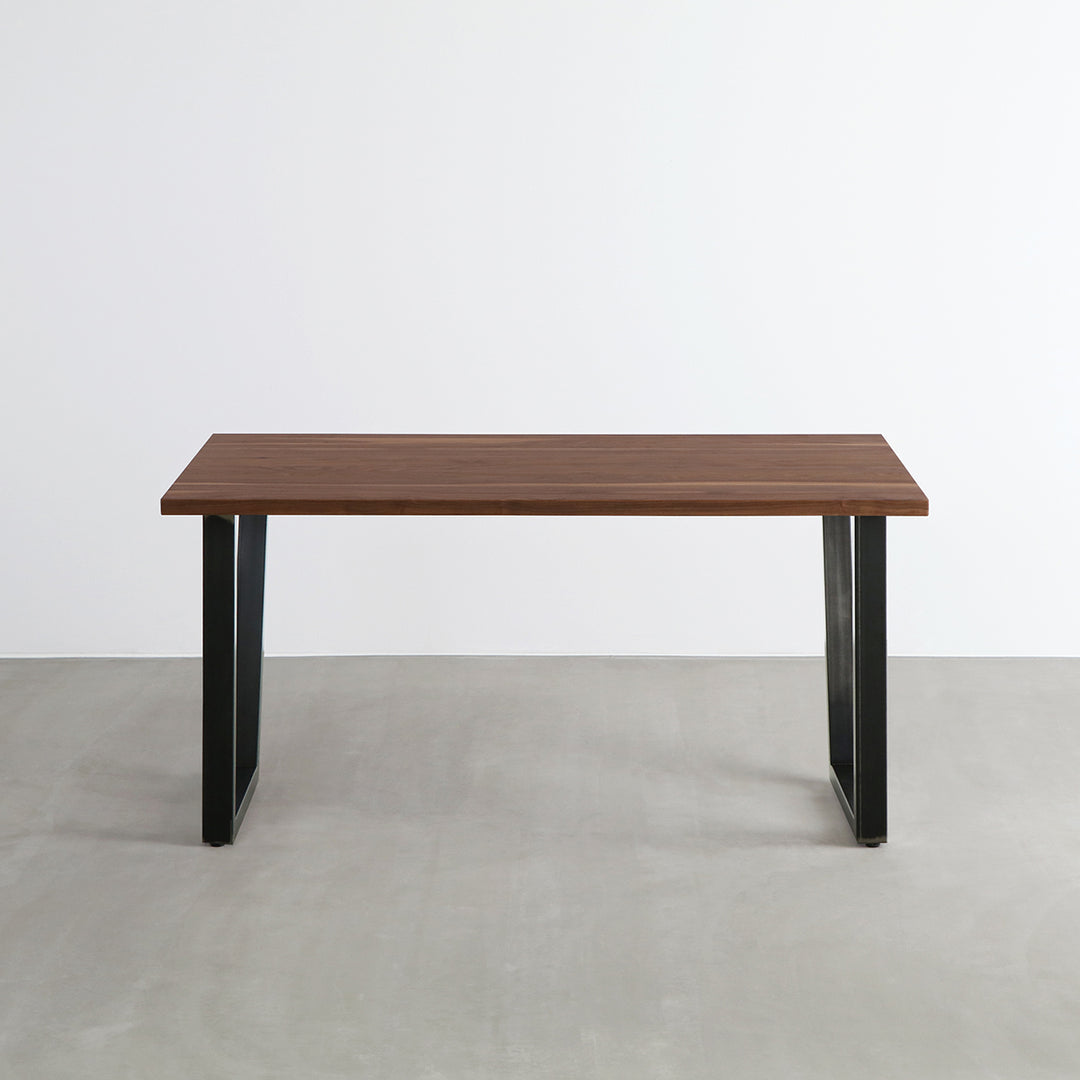 THE TABLE / 無垢 ウォルナット × Black Steel（クリア塗装） – KANADEMONO