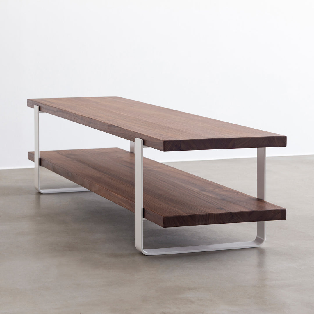THE TV BOARD / LOW TABLE 無垢 ウォルナット × White Steel