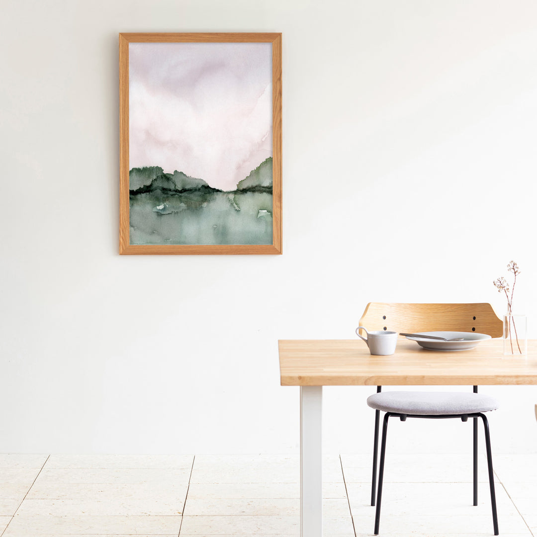 Watercolor #5 アートポスター・ウッドフレーム セット – KANADEMONO