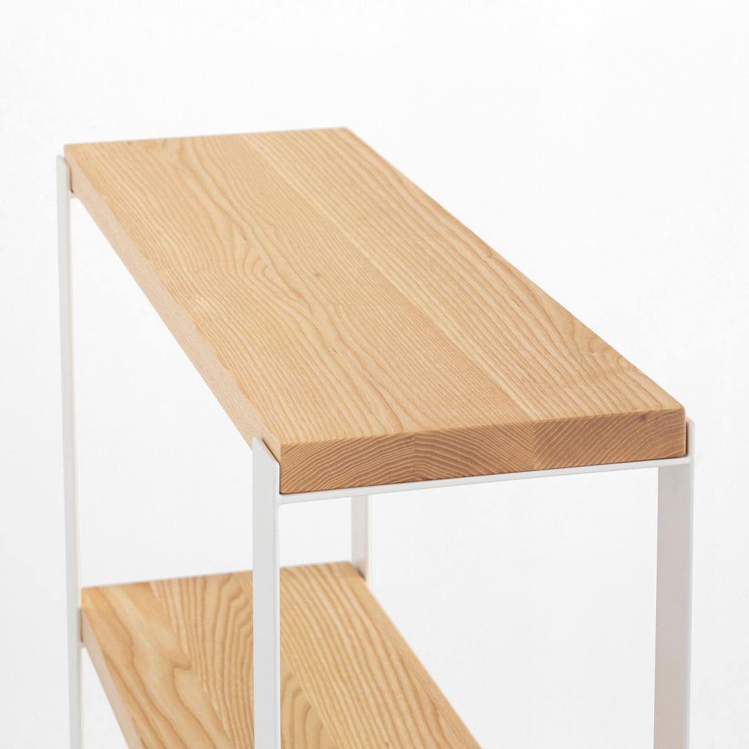 無垢 杉 シェルフ kanademono KanademonoSugiBlackIronShelf_0