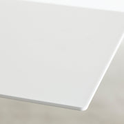 kanademonoのマットホワイト鉄で作られた使い勝手の良い2wayサイドテーブル（厚み）