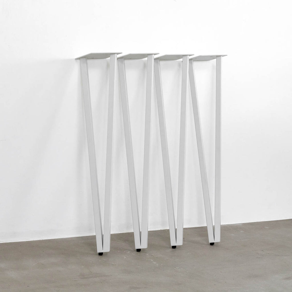 オーダーメイド　アート　スピンドル　レッグス　ロング　サイドボード　テーブル THE LEGS / トライアングル Straight × White Steel / 4本セット