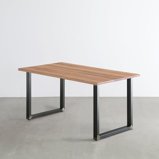 THE TABLE / 無垢 ホワイトオーク × Black Steel（クリア塗装