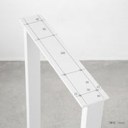 THE LEGS / レクタングル × White Steel / 2脚セット – KANADEMONO