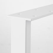 かなでもののホワイトのレクタングルのテーブル脚2脚セット(上部クローズアップ)