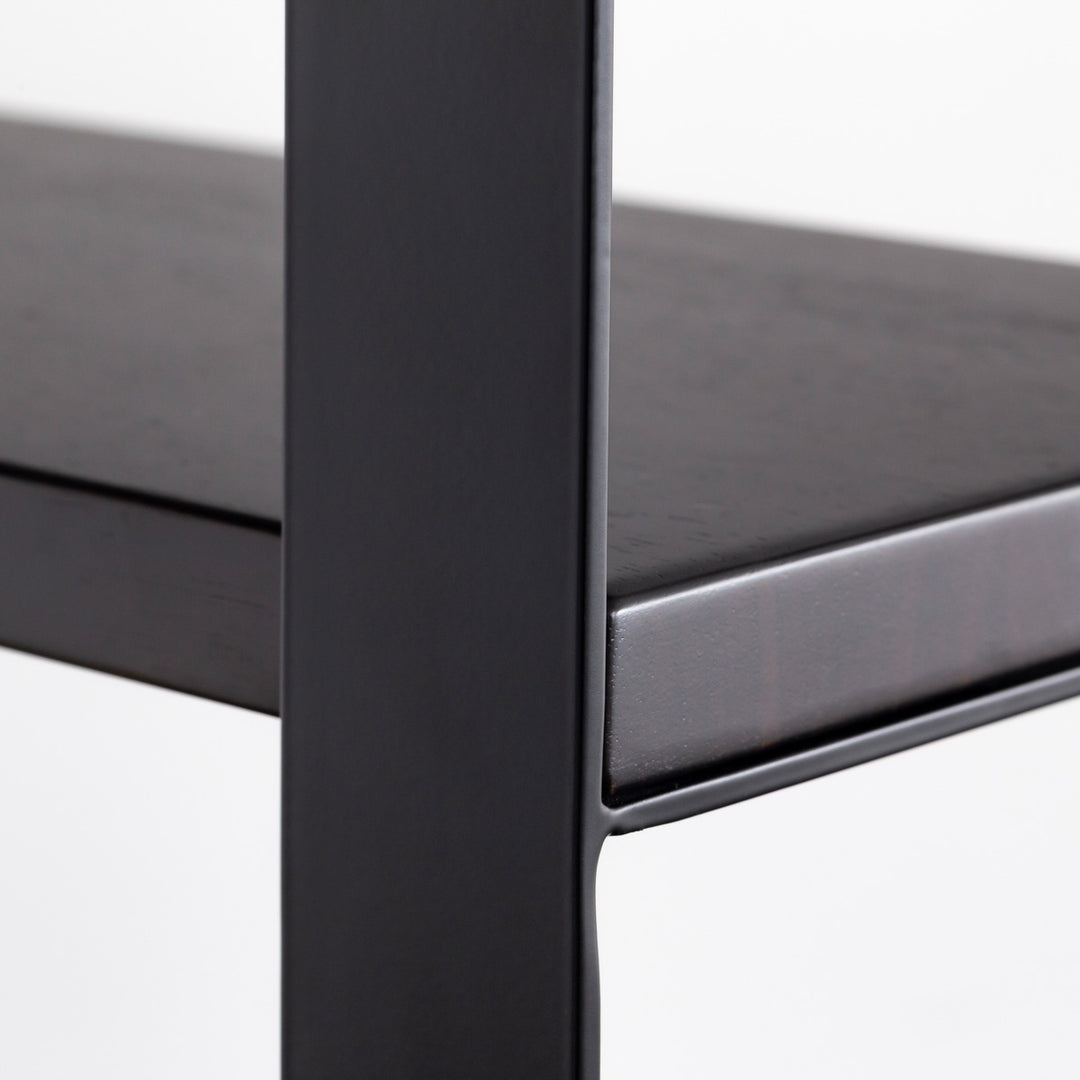 THE SHELF / ラバーウッド ブラックブラウン × Black Steel THE SHELF / ラバーウッド ブラックブラウン × Black Steel