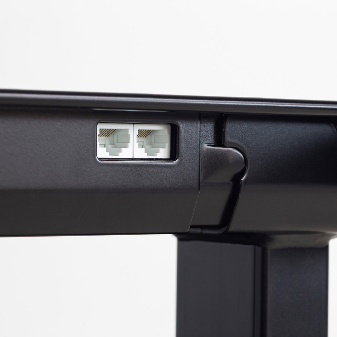 THE TABLE / ラバーウッド ブラウン × スマート電動昇降脚 配線