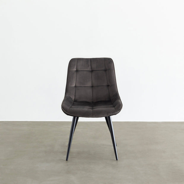 Elegant Velvet Box Stitch Chair – KANADEMONO