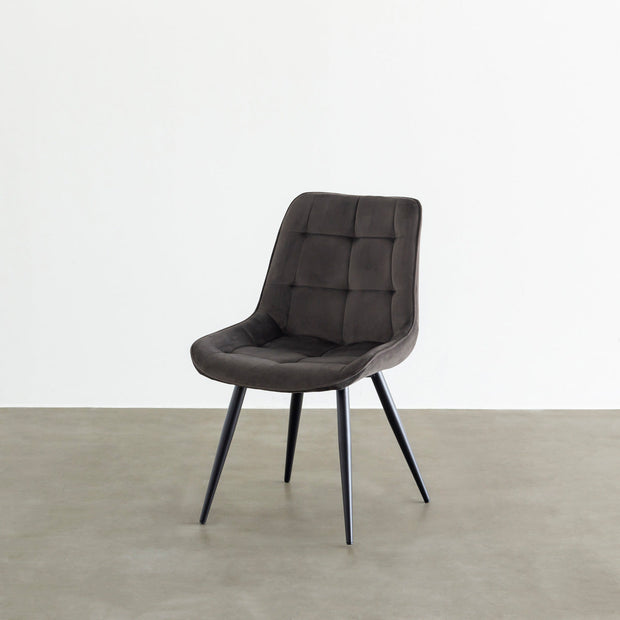 Elegant Velvet Box Stitch Chair