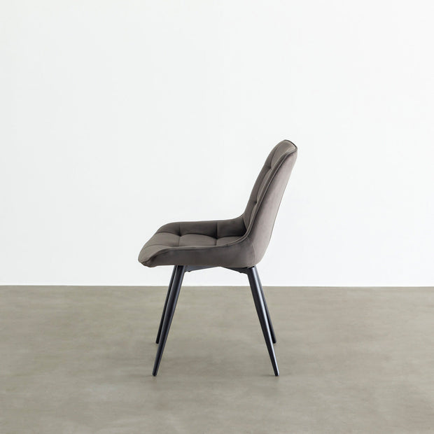 Elegant Velvet Box Stitch Chair – KANADEMONO